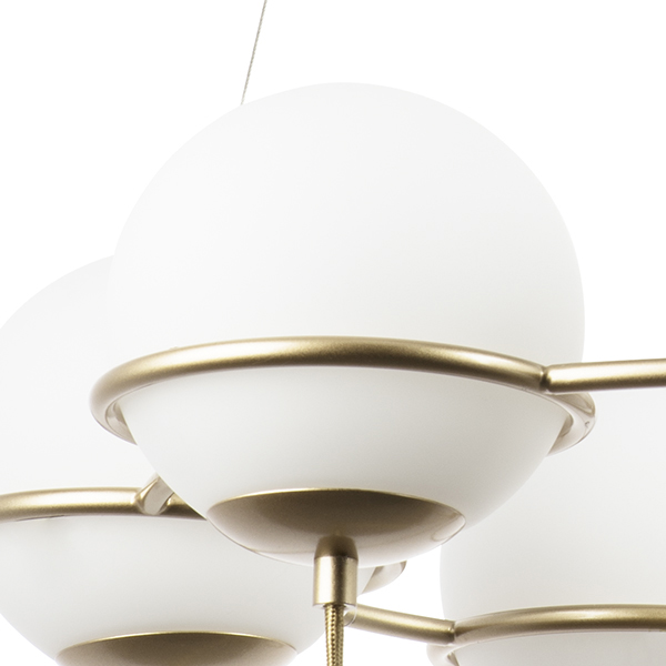 803263 Люстра GLOBO 6х40W E14 ШАМПАНЬ/БЕЛЫЙ