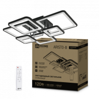 Светильник сд ELEGANT ARISTO-B 120Вт 230В 3000-6500K 8400Лм 686х587х151мм пульт ДУ черный IN HOME