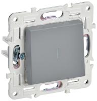 SKANDY Выключатель 1-клавишный с индикацией 10А SK-V07Gr серый IEK