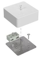 Коробка огнестойкая разветвительная для кабель-канала 40-0450-FR6.0-4-2-Р E15-Е60 RAL9003 75х75х30 (87 шт/кор) Промрукав