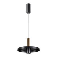 358984 OVER NT22 198 бронза светлая/черный Светильник светодиодный накладной, провод 2м IP20 LED 4000K 15W 220V ALBA