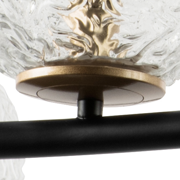 815287 Люстра BARI 8х10W(led) G9 ЧЕРНЫЙ МАТОВЫЙ/ЗОЛОТО