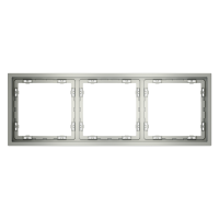 Рамка пластиковая VOLTUM S70 на 3 поста, (сталь)