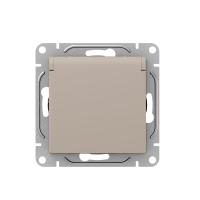 Механизм розетки, 16А, IP44, с заземлением, со шторками, c крышкой, кремовый Эпика EKF