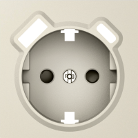 Накладка для розетки Schuko с зарядным устройством USB A+C, со шторками 16A 250В, матовый кашемир, серия A07