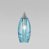 Подвесной светильник со стеклянным плафоном 50222/1 голубой