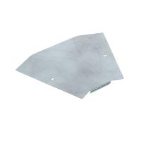 Крышка угла горизонтального 45 градусов Профи INOX (AISI 316) 400 (1,0 мм) Промрукав