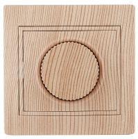 1-401-11 Intro Светорегулятор поворотный, 600Вт 230В, IP20, СУ, Plano, сосна (10/200/2000)