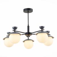 SLE220202-05 Светильник потолочный Черный, Серый/Белый G9 5*5W GENOVA