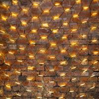 Гирлянда Сеть 2x3м, черный КАУЧУК, 432 LED ТЕПЛЫЙ БЕЛЫЙ