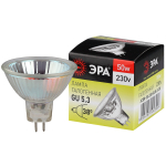 GU5.3-JCDR (MR16) -50W-230V-CL  Лампа галогенная ЭРА GU5.3-JCDR(MR16)-50W-230V-CL 50Вт софит теплый белый свет GU5.3