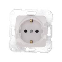 DEA Розетка 1-ая с/з с/у 16А мех. Бел KRANZ  