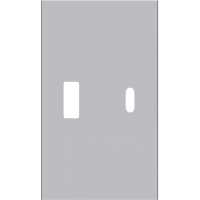 USB+type с накладкой 2-ух модульная (СЕРЫЙ МАТОВЫЙ) MEITON AS12C