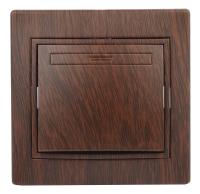 1-101-10 Intro Выключатель, 10А-250В, IP20, СУ, Plano, венге (10/200/2400)