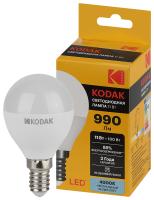 Лампочка светодиодная Kodak LED KODAK P45-11W-840-E14 E14 / Е14 11Вт шар нейтральный белый свет