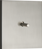 Выключатель звонкового типа на 1 тумблер, цилиндр, 10AX 250V, вороненая сталь, серия N96