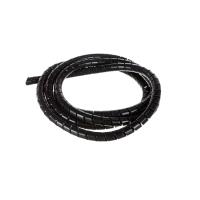 Защитная пластиковая спираль термостойкая 34 мм (25 м/уп) черная Промрукав