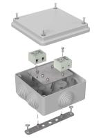 Коробка огнестойкая для о/п 40-0300-FR6.0-4 Е15-Е120 RAL7035 100х100х50 (14 шт/кор) Промрукав