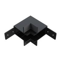 505257 Угловое соединение встраиваемое д/трека TETA PRO ЧЕРНЫЙ