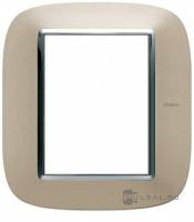 BT Axolute Светлый титан Рамка 3+3 мод эллип