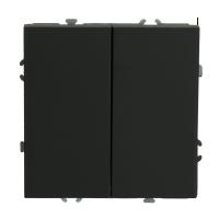 Переключатель перекрестный 2-клавишный (механизм), STEKKER, 250В, 10А, серия Эмили, RSW10-5111-01, белый фарфор, soft touch