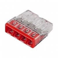 2273-204 Клеммы для распределительных коробок без конт. пасты  4-проводные WAGO