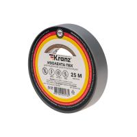 Изолента ПВХ 0,13х15 мм, 25 м, серая KRANZ