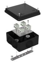 Коробка огнестойкая для о/п 40-0300-FR2.5-8 Е15-Е120 RAL9005 100х100х50 (14 шт/кор) Промрукав