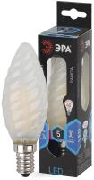 Лампочка светодиодная ЭРА F-LED BTW-5W-840-E14 frost Е14 / Е14 5Вт филамент свеча витая матовая нейтральный свет