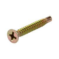 Саморез оконный сверло 3,9х25мм, желтый цинк, короб (500 шт/уп) KRANZ 