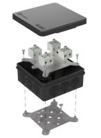 Коробка огнестойкая для о/п двухкомпонентная 60-0303-9005-FR6.0-8 Е15-Е120 RAL9005 100х100х40 (16 шт/кор) Промрукав