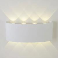 Уличный настенный светодиодный светильник AM Group AM307-8x1W-4000K WH