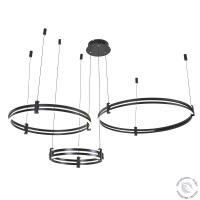 Подвесной светильник Zortes DUBLE-R ZRS.27510.03, Мощность - 228Вт, Тип лампы: LED, В -1500мм/350мм / Ш - Ø400мм+600мм+800мм