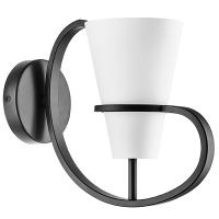 733617 Бра FIACOLLA 1х40W E14 ЧЕРНЫЙ/БЕЛЫЙ