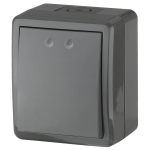 11-1401-03 ЭРА Выключатель IP54, 10АХ-250В, ОУ, Эра Эксперт, серый (16/160/2560)