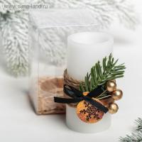 Свеча светодиодная восковая «Снежинка»