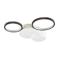 5253/64CL LEDIO LN23 245 белый, черный Люстра потолочная диммир. с ДУ LED 64W 4224Лм 220V NORBERT