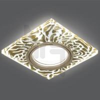BL063 Светильник Gauss Backlight Квадрат. Золотой узор/Золото  Gu5.3  LED 2700K 1/40