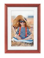 Фоторамка Image Art С20 60х80 деревянная из сосны, цвет красное дерево, вставка-прозрачный пластик