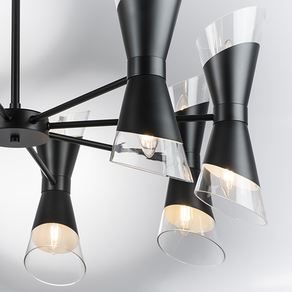 817167 Люстра STRATO 16х40W E14 ЧЕРНЫЙ МАТОВЫЙ