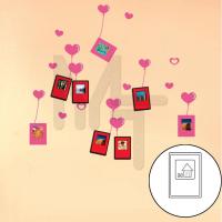 NL80 Наклейка на стену для 5 фоторамок