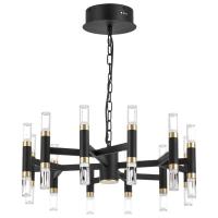 734247 Люстра IRIS 76W LED 3148LM 120G ЧЕРНЫЙ/ЗОЛОТО 3000K