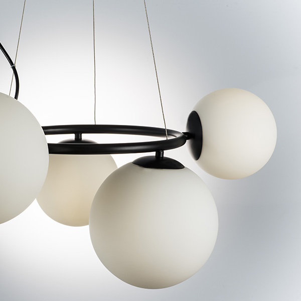 815057 Люстра GLOBO 5х40W G9 МАТОВЫЙ ЧЕРНЫЙ