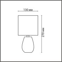 8160/1T COUNTY LN26 502 бежевый, керамика/текстиль Настольная лампа E14 1*40W 220V ASELA