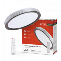 Светильник сд COMFORT AFINA 75Вт 230В 3000-6500K 6000Лм 490x90мм с пультом ДУ IN HOME