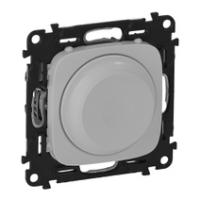 Legrand Etika Алюм Светорегулятор поворотный  300Вт  без нейтрали