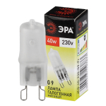 G9-JCD-40-230V-FR  Лампа галогенная ЭРА JCD-40-230V-G9-FR 40Вт капсула матовая теплый белый свет G9