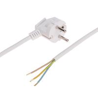 Шнур электрический с вилкой ПВС 3х1,0 мм² 1,5м белый REXANT
