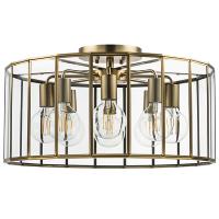 798281 Люстра GENNI 8х40W E27 ЛАТУНЬ/ПРОЗРАЧНЫЙ