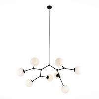 SL1506.403.08 Люстра подвесная ST-Luce Черный/Белый E14 8*40W CHIETI